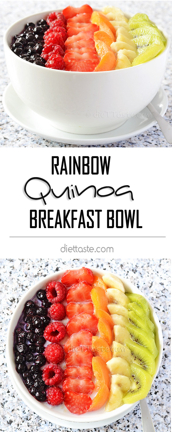 Rainbow Quinoa Breakfast Bowl