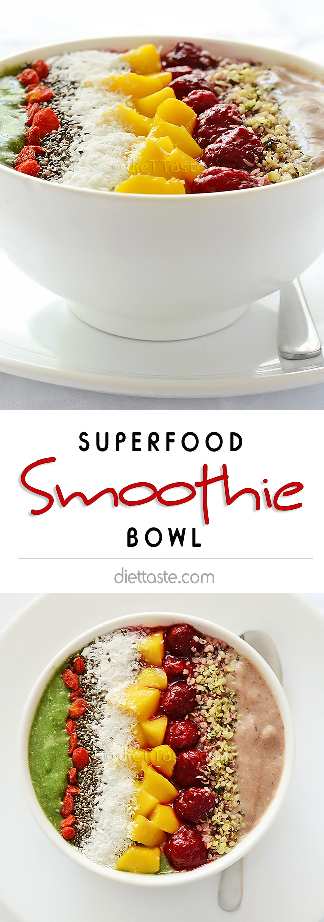 Superfood Smoothie Bowl - diettaste.com