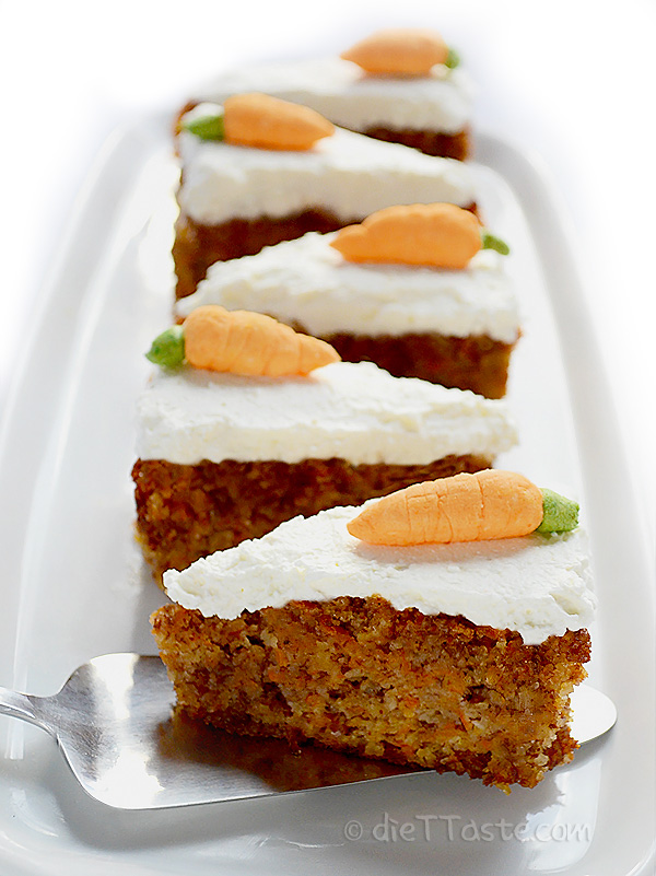 Moist Carrot Cake - diabetic friendly
