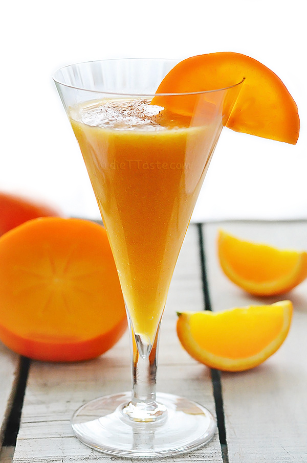 Persimmon Orange Smoothie - diettaste.com
