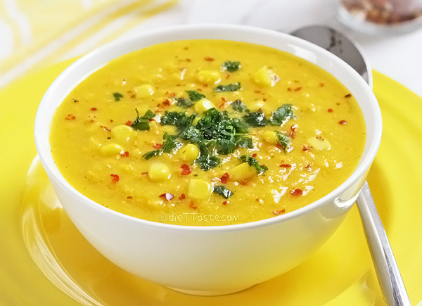 Corn and Sweet Potato Chowder - a new twist on a classic soup