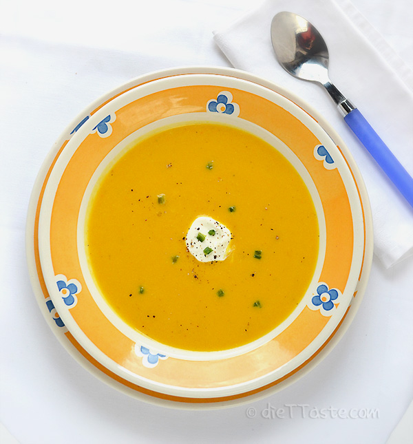 Roasted and Curried Butternut Squash Soup