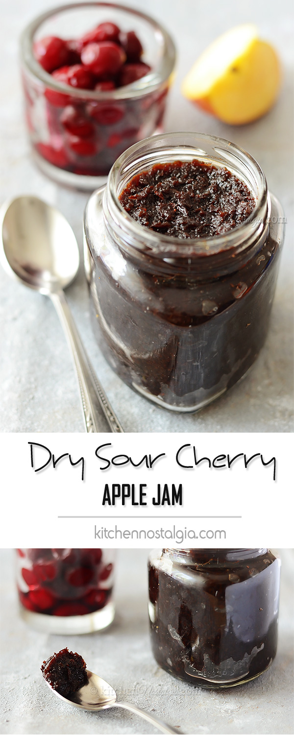 Dry Sour Cherry Apple Jam