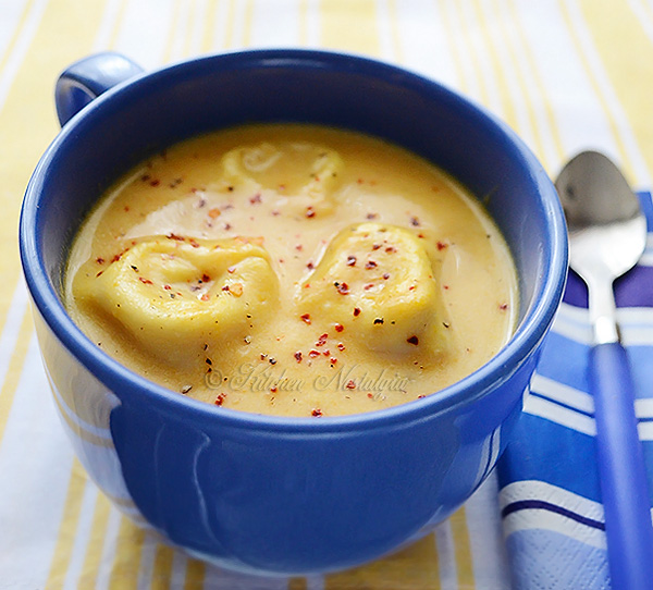 Creamy Butternut Squash Tortellini Soup - the ultimate comfort food