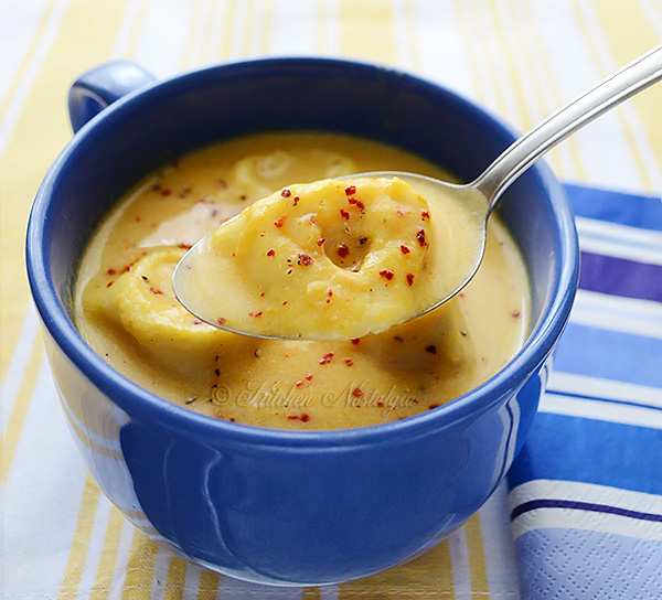 Creamy Butternut Squash Tortellini Soup - the ultimate comfort food