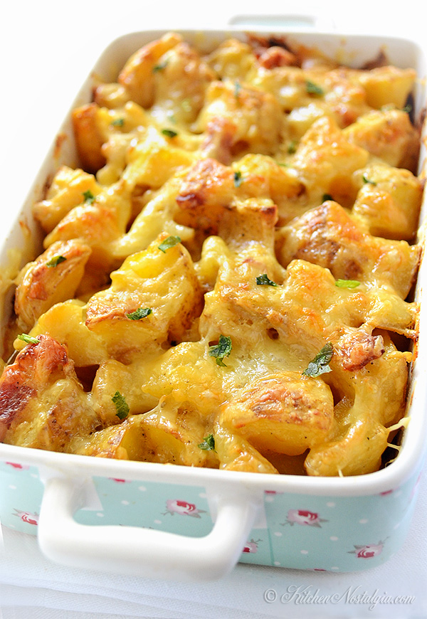 Cheesy Potato Casserole - kitchennostalgia.com