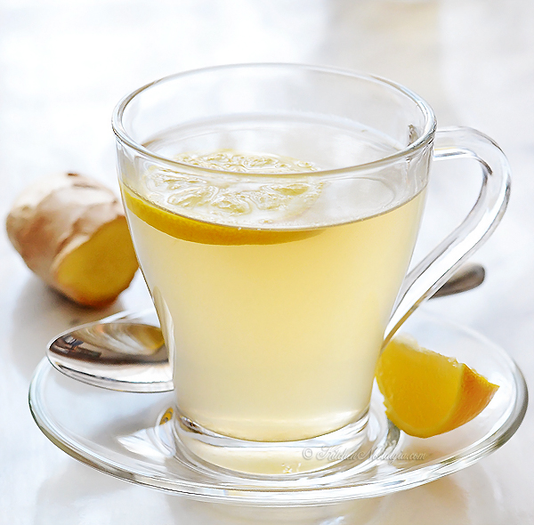 Lemon Ginger Tea - perfect winter drink that warms the body from the inside out