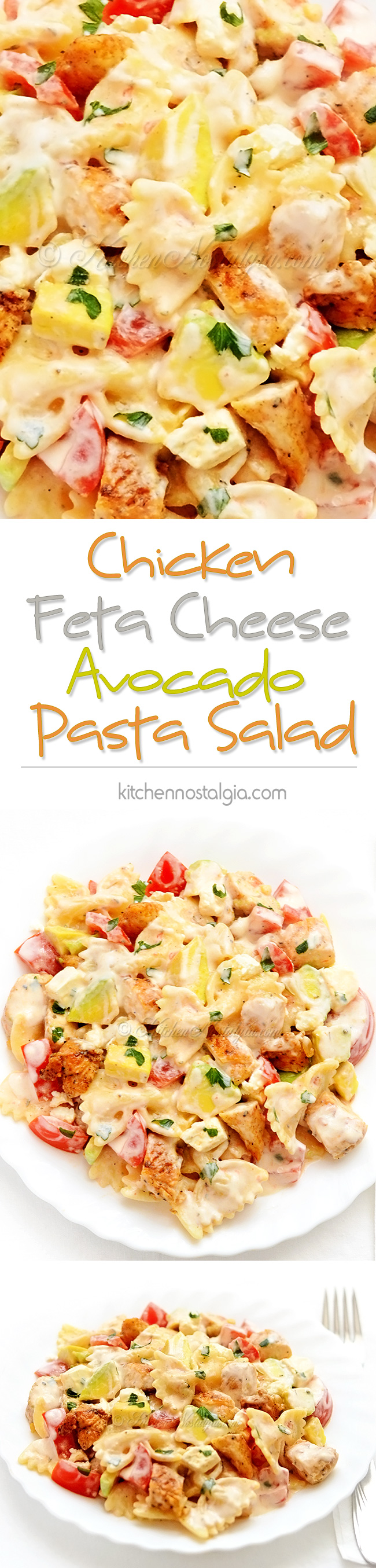 Chicken Feta Cheese Pasta Salad