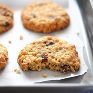 Thick, Soft and Chewy Oatmeal Raisin Cookies
